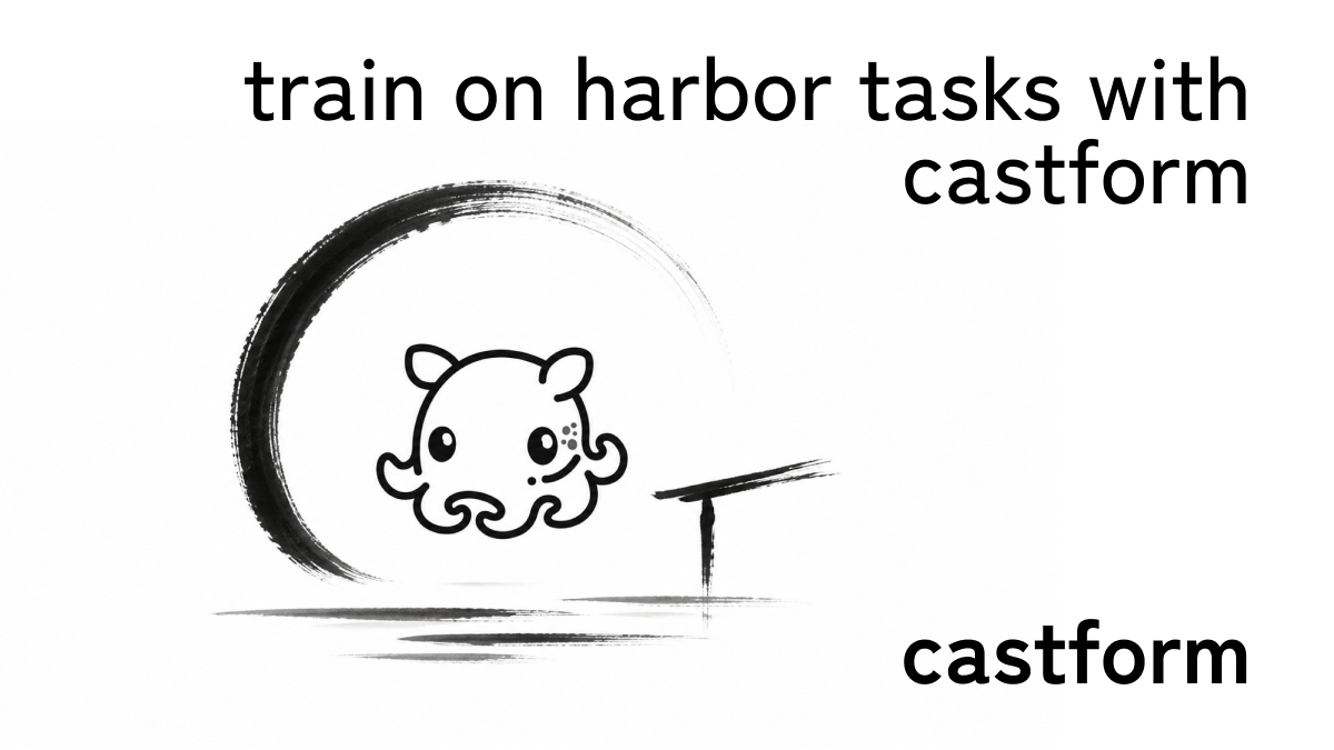 train on harbor tasks with castform